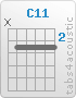 Chord C11 (x,3,3,3,3,3)